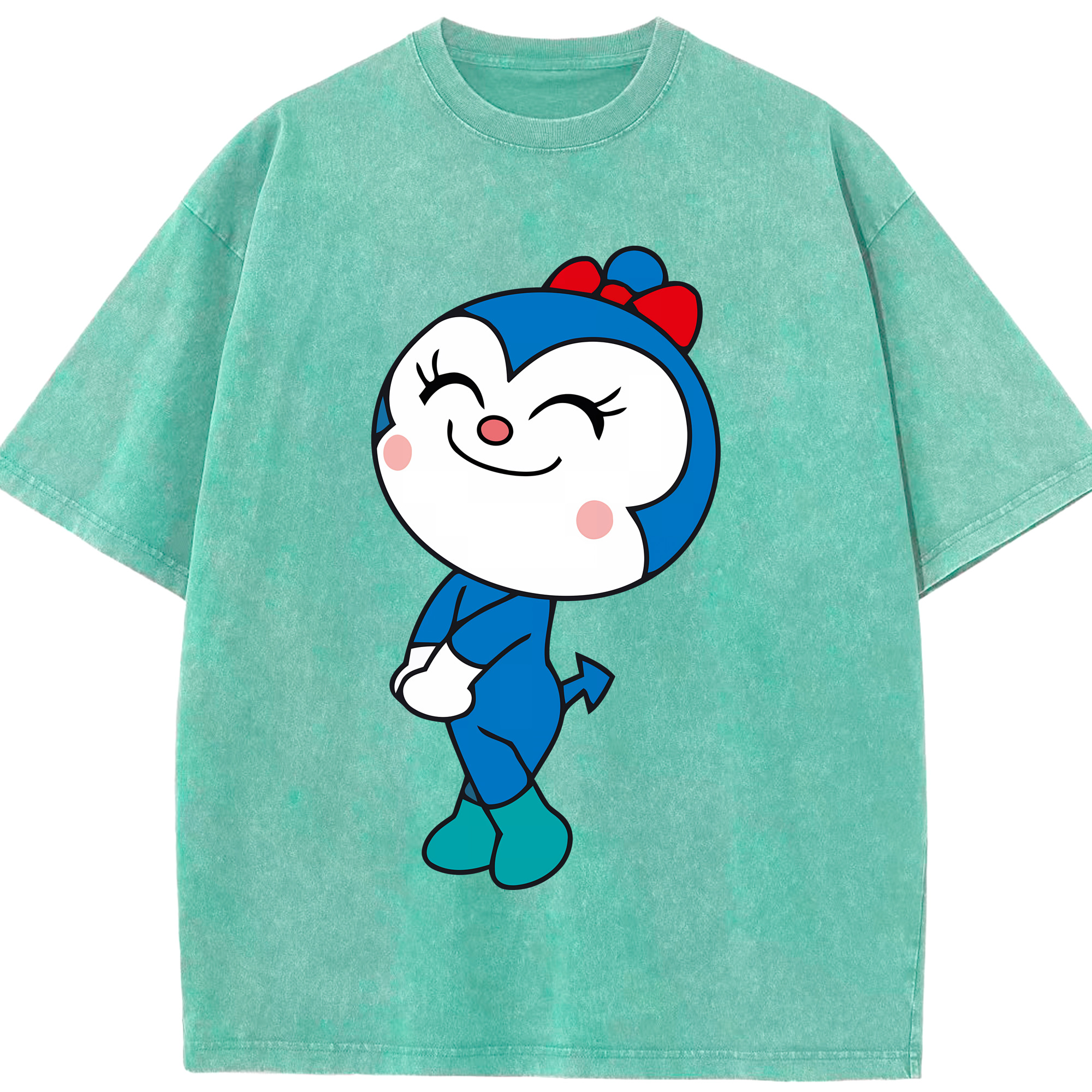 （画像用） アンパンマン Anpanman 綿100% ヴィンテージ風 半袖Tシャツ（フロントプリント）